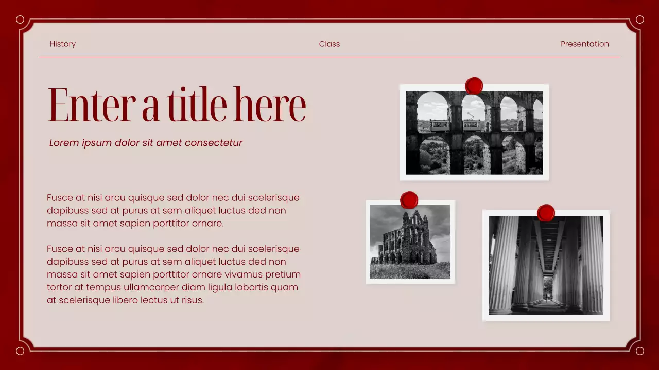 Red Classic Literature Presentation