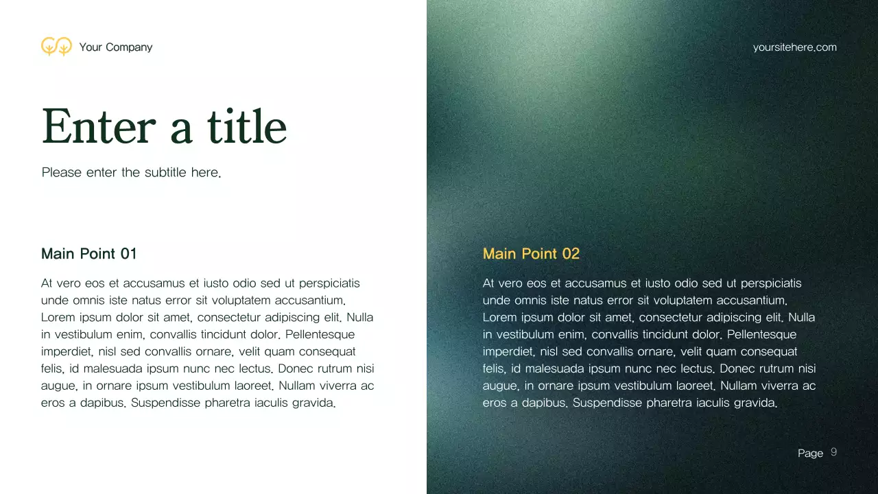 Green Modern Environment Presentation