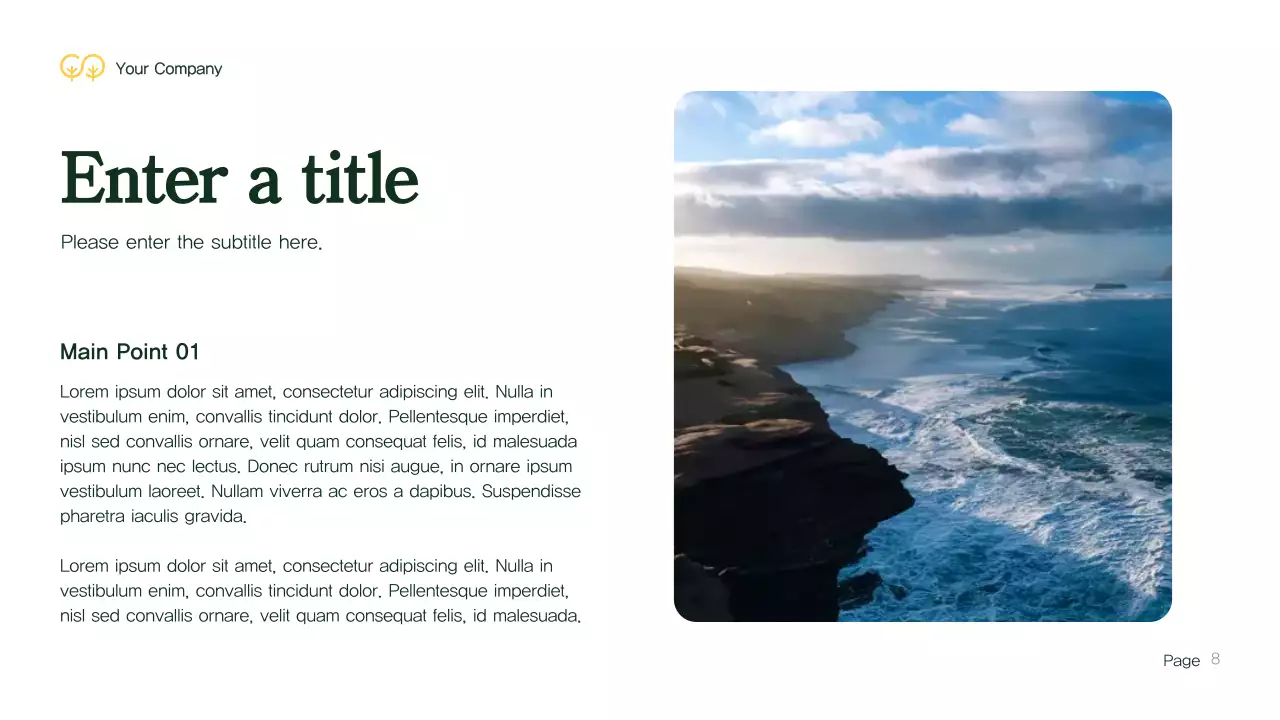 Green Modern Environment Presentation