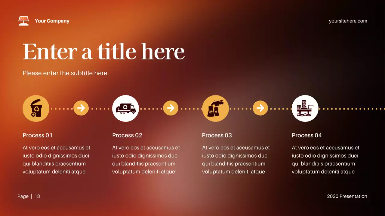 Orange Modern Environment Presentation