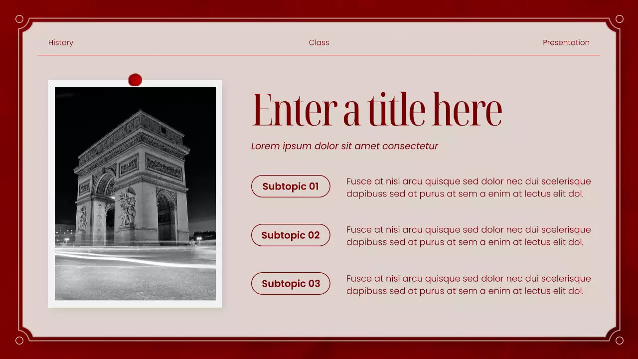 Red Classic Literature Presentation