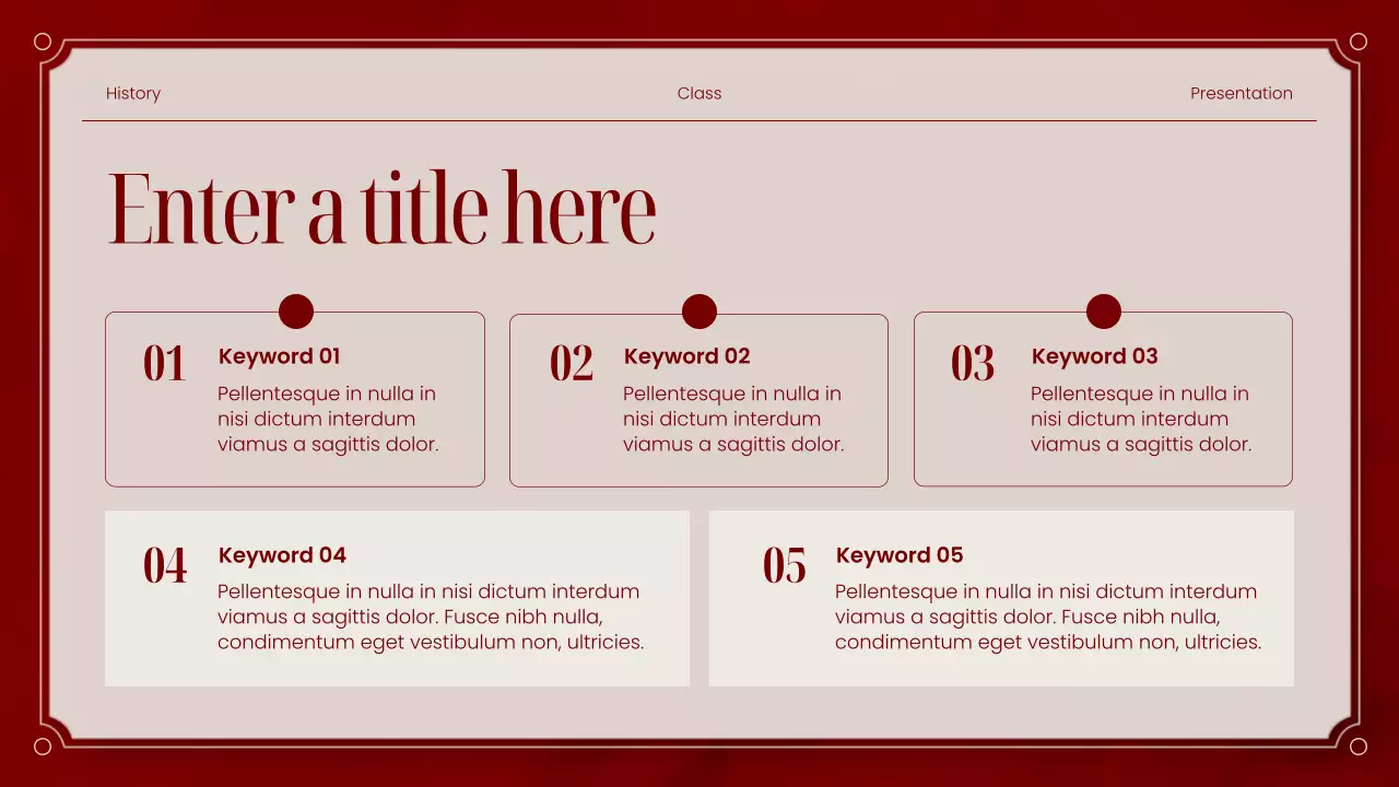 Red Classic Literature Presentation