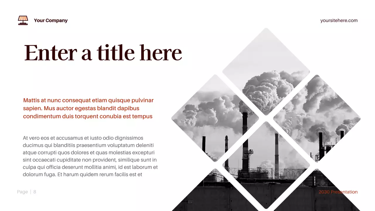 Orange Modern Environment Presentation