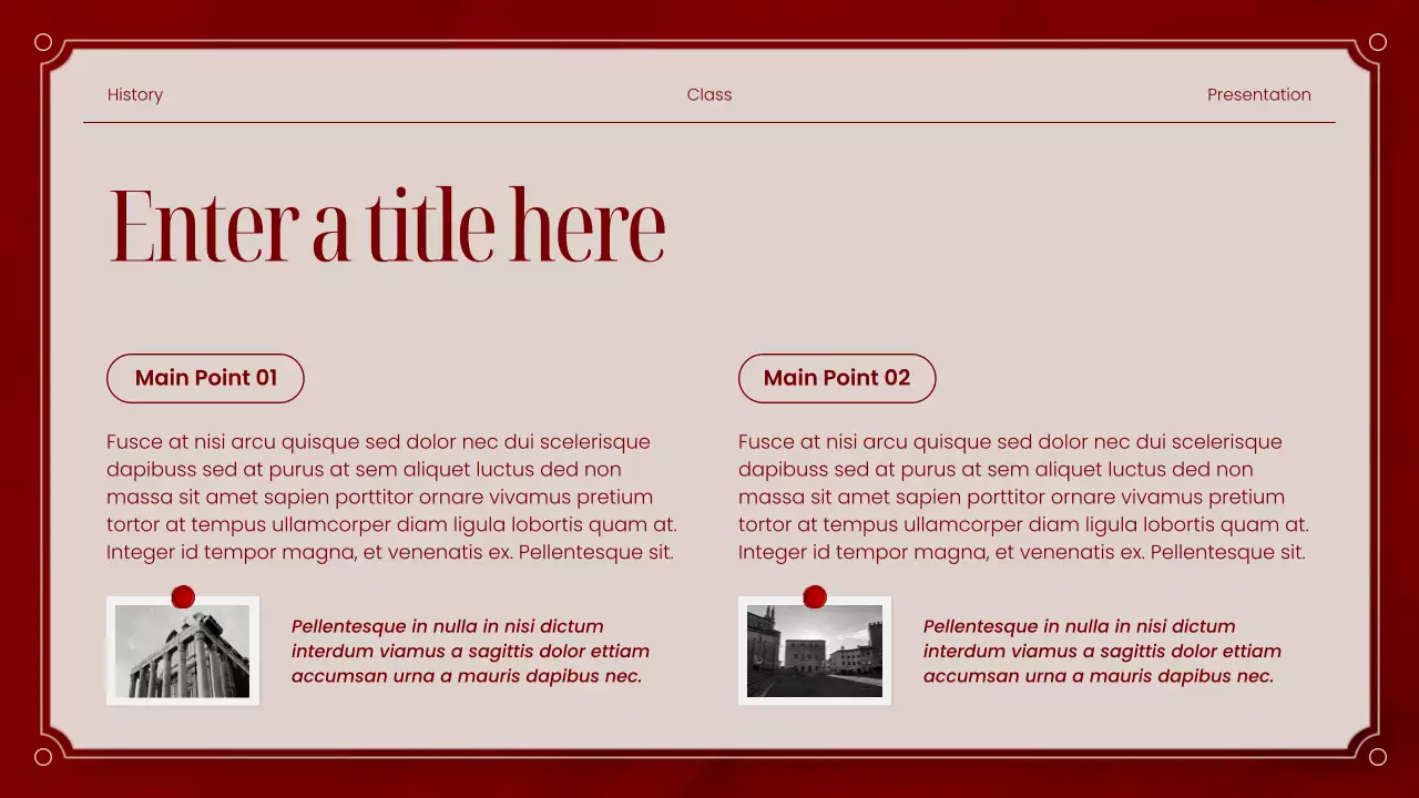 Red Classic Literature Presentation