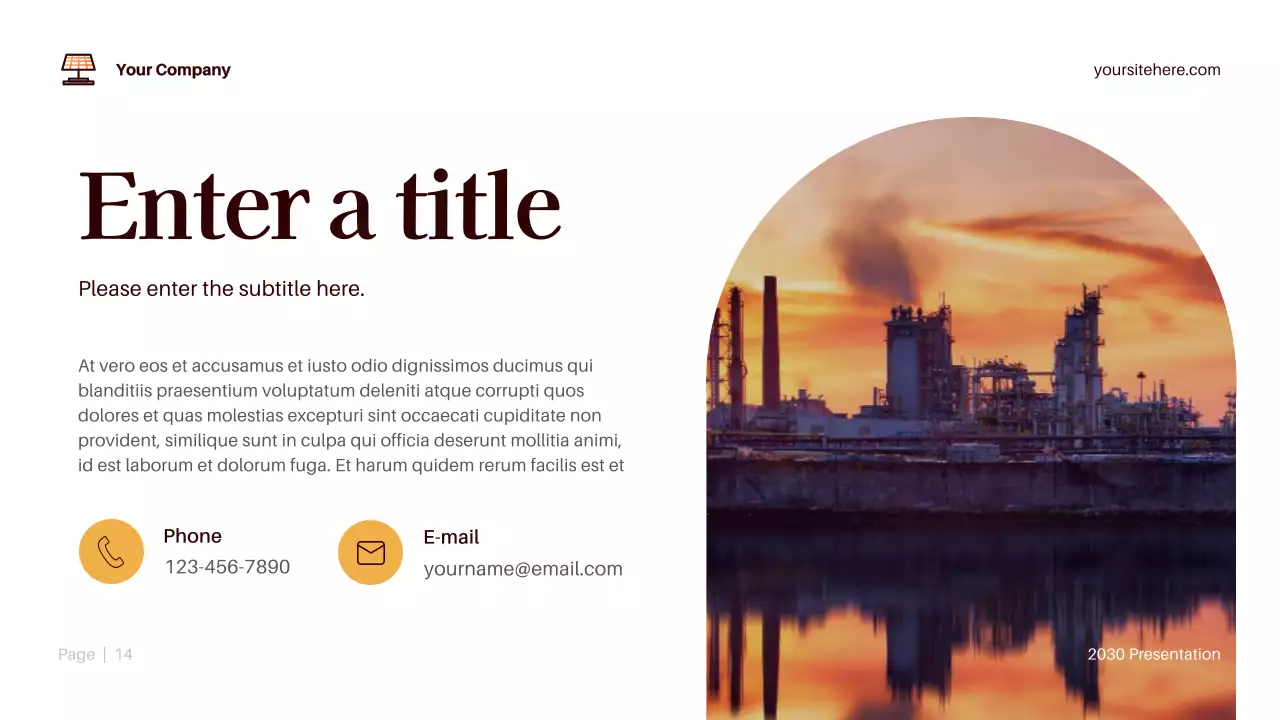 Orange Modern Environment Presentation