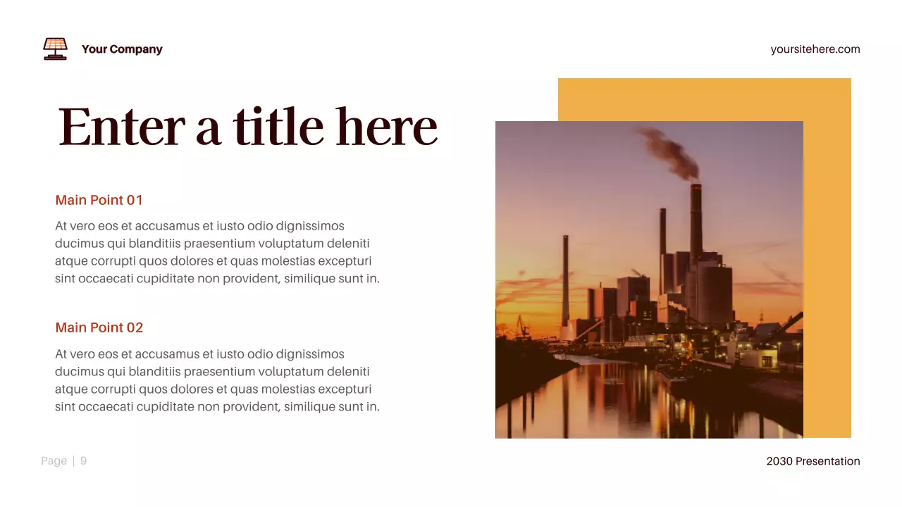 Orange Modern Environment Presentation