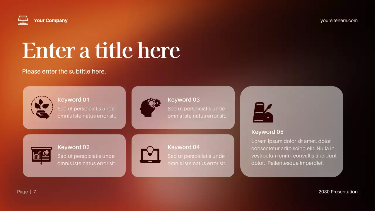 Orange Modern Environment Presentation