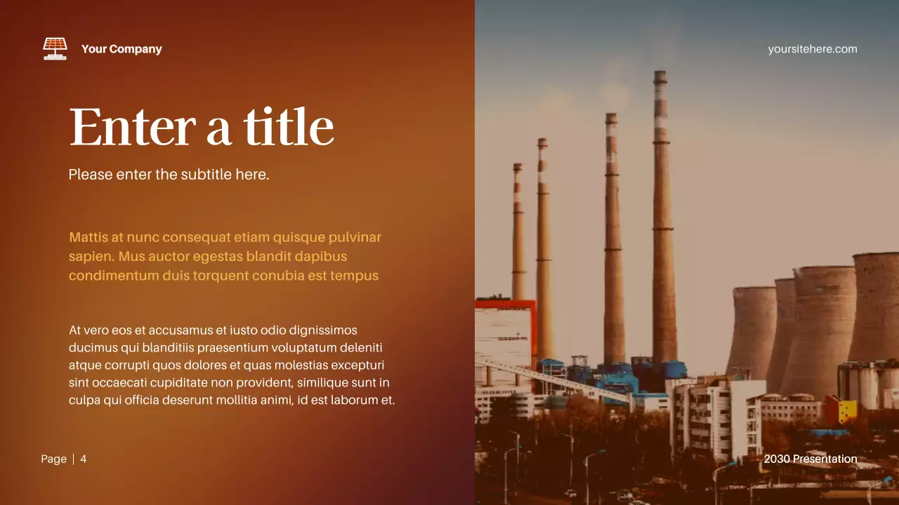 Orange Modern Environment Presentation