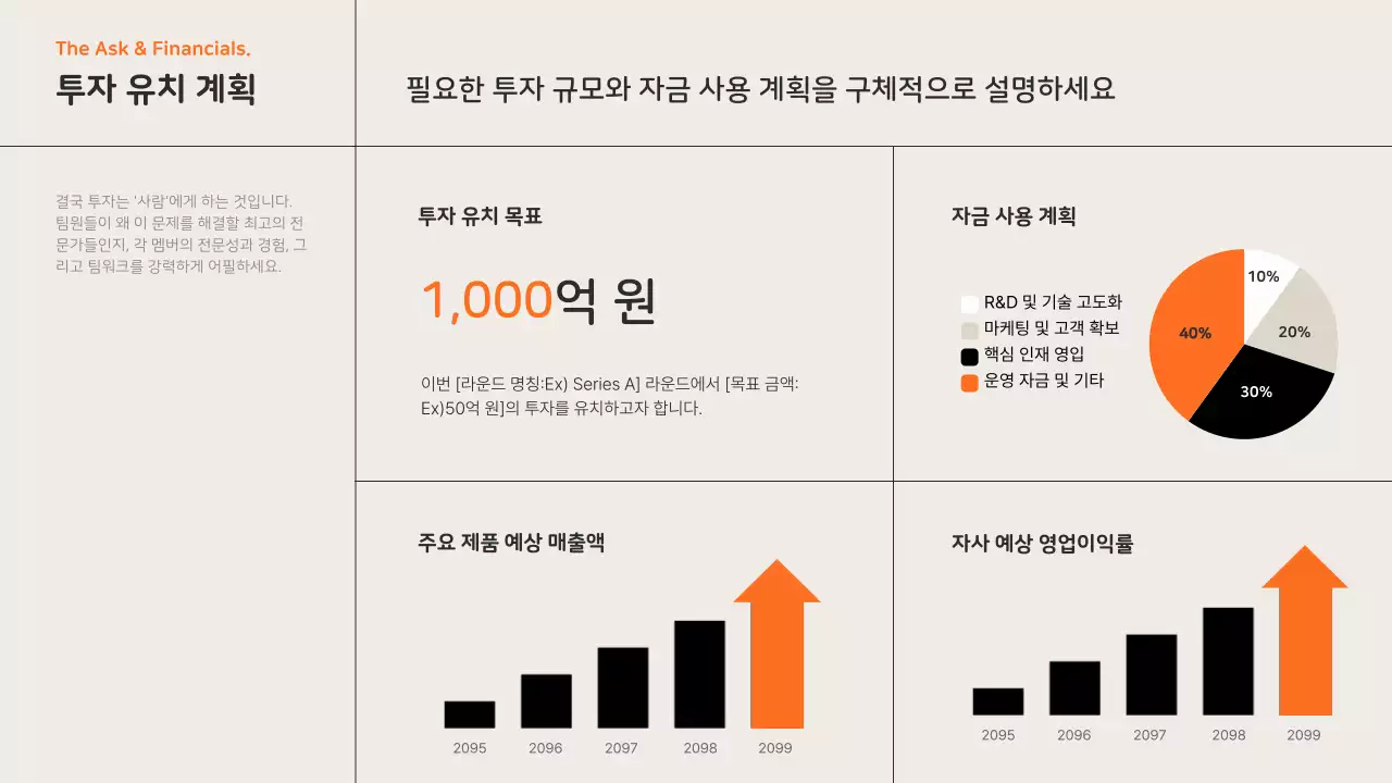 주황 모던 가구 제품 소개 IR