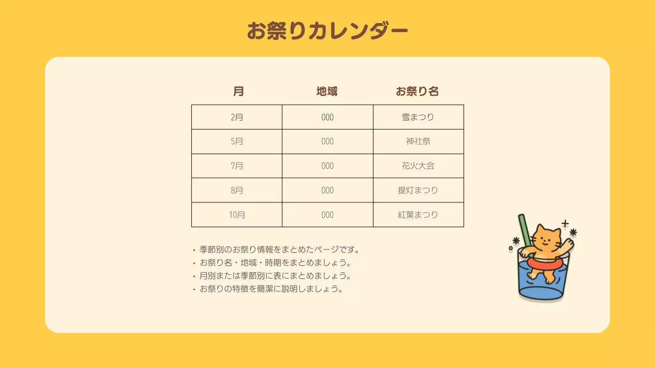 黄色 ポップ 観光 ポスター