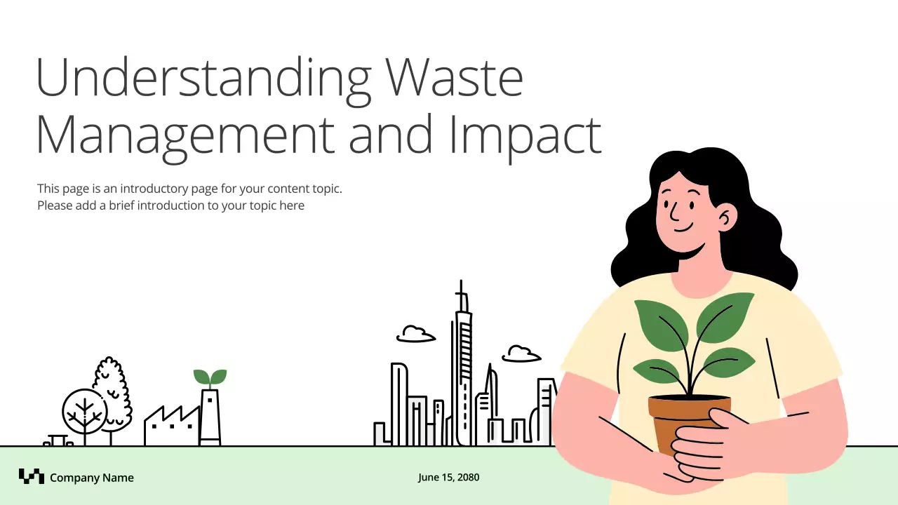 Green Minimal Waste Management Guide Presentation