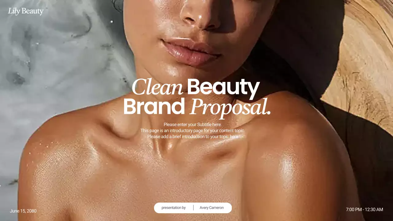 Beige Modern Beauty Presentation