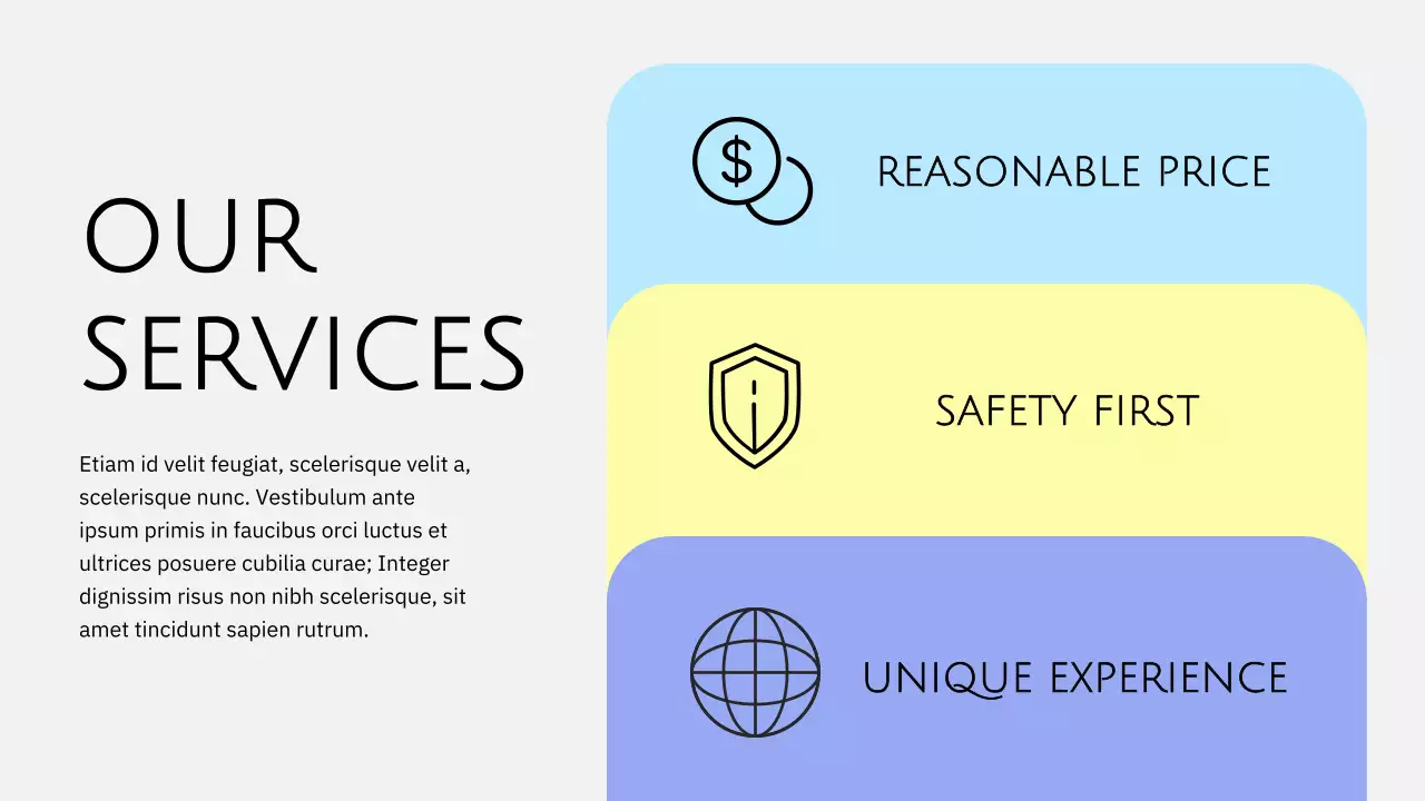 Blue Modern Geometric Travel Promotion