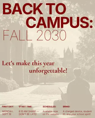 Green Classic Campus Announcement Instagram Post