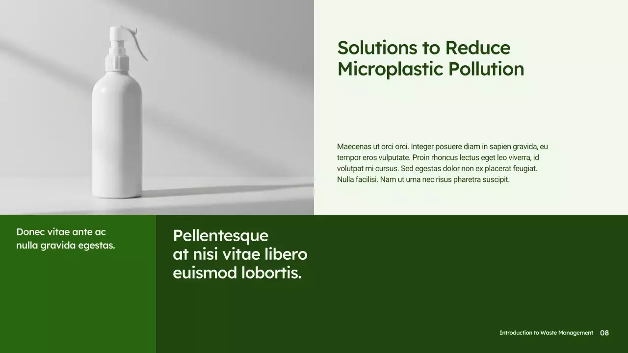 Green Modern Sustainability Presentation