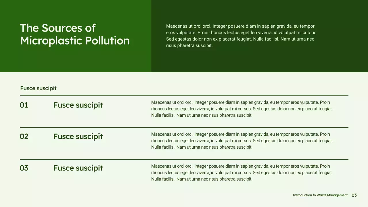 Green Modern Sustainability Presentation