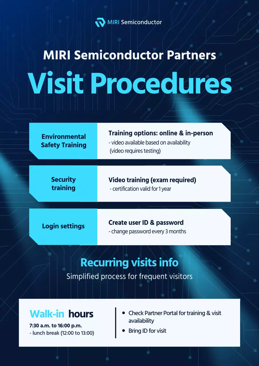 blue modern visit guide