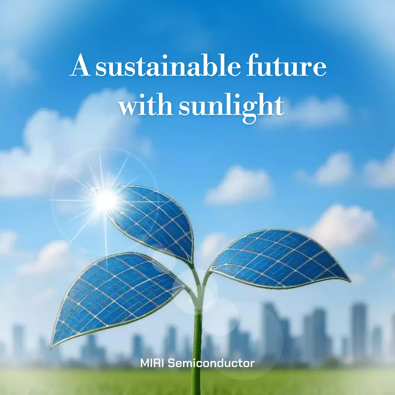 blue modern solar promotion