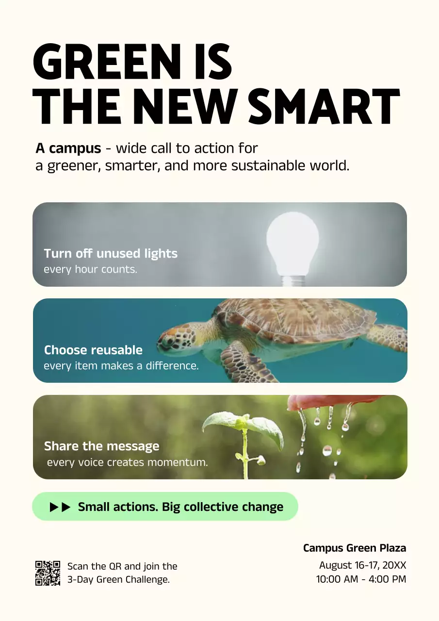 Green Modern Sustainability Event