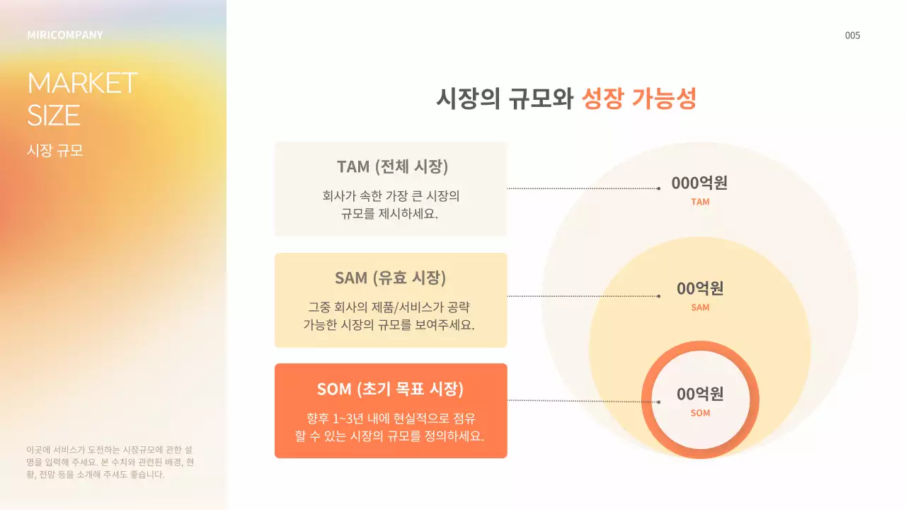 노랑 심플 투자 설명서 홍보 IR