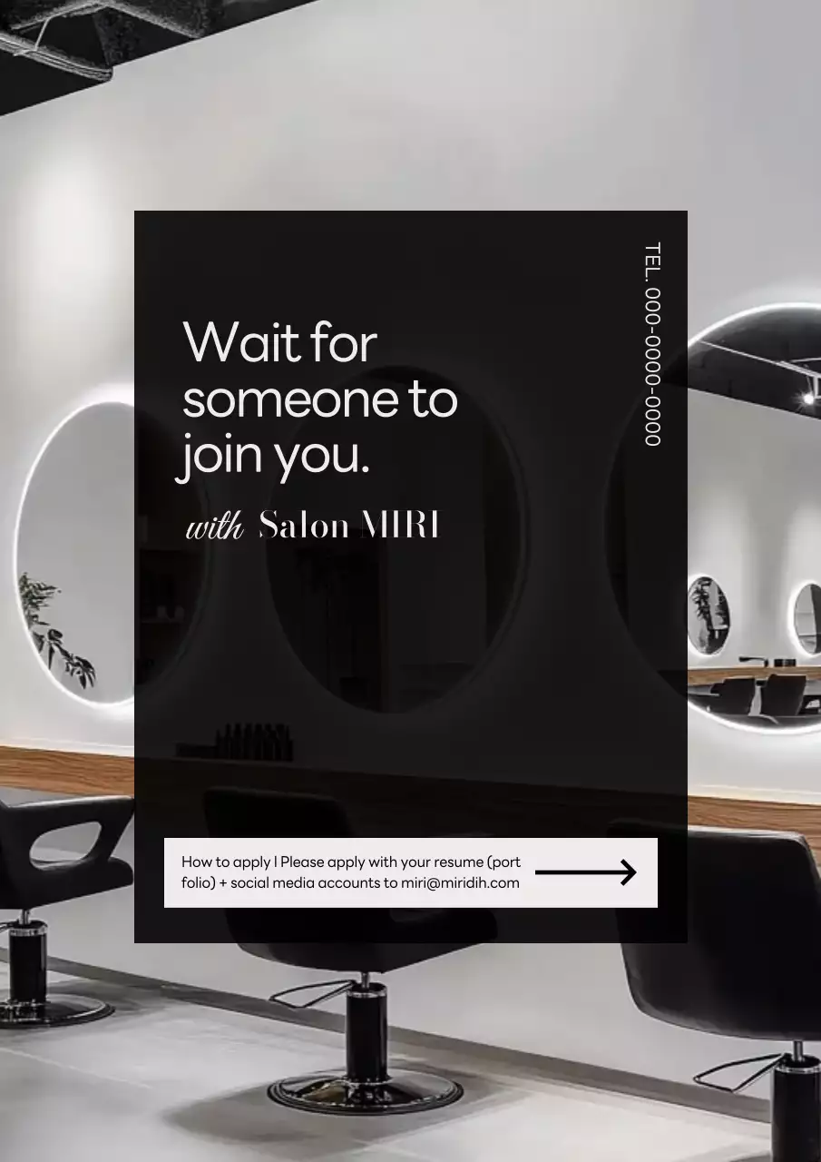 tuyển dụng salon hiện đại màu đen