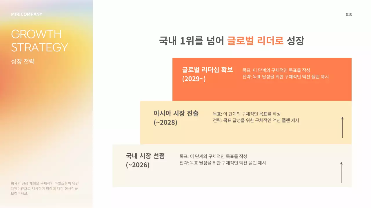 노랑 심플 투자 설명서 홍보 IR