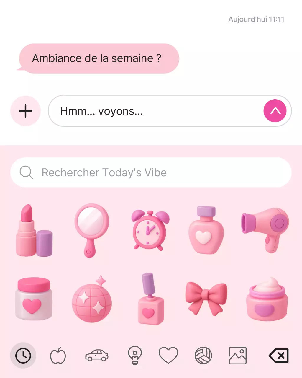 Article sur le planificateur de beauté moderne rose