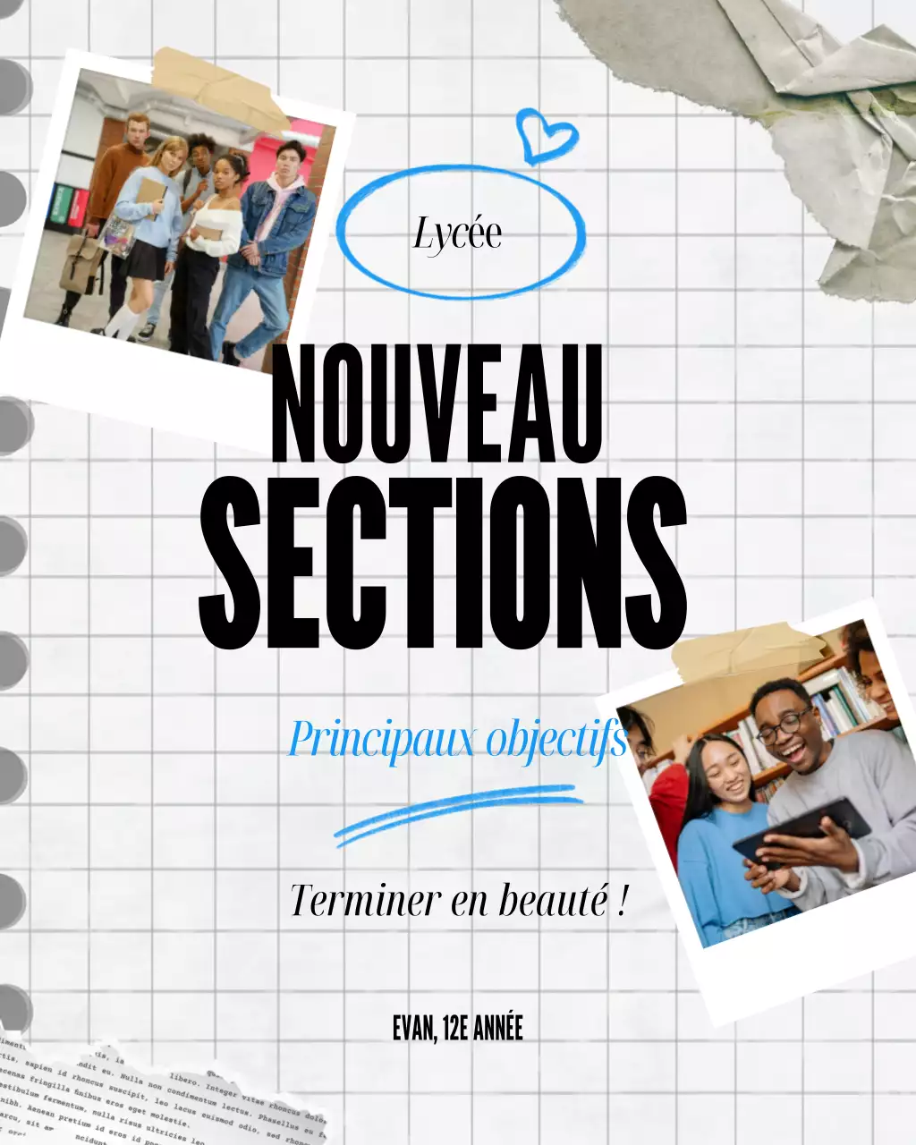 Publication Instagram de l'annonce de l'école Grey Modern