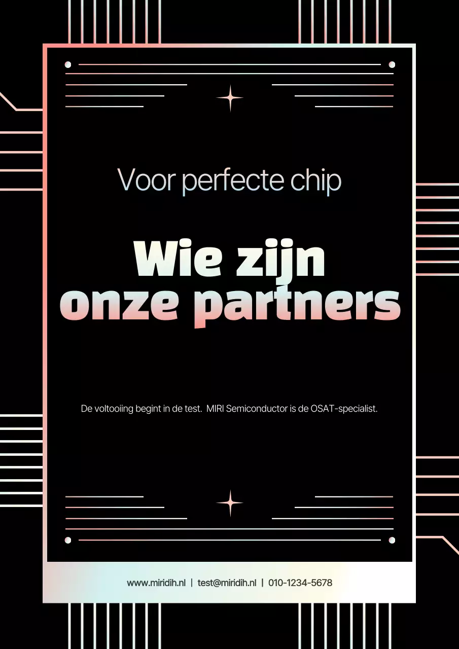 Promotie van een modern halfgeleiderbedrijf in het zwart