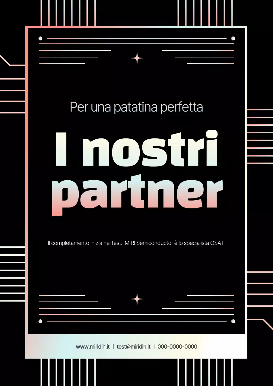 Promozione di una moderna azienda di semiconduttori in nero