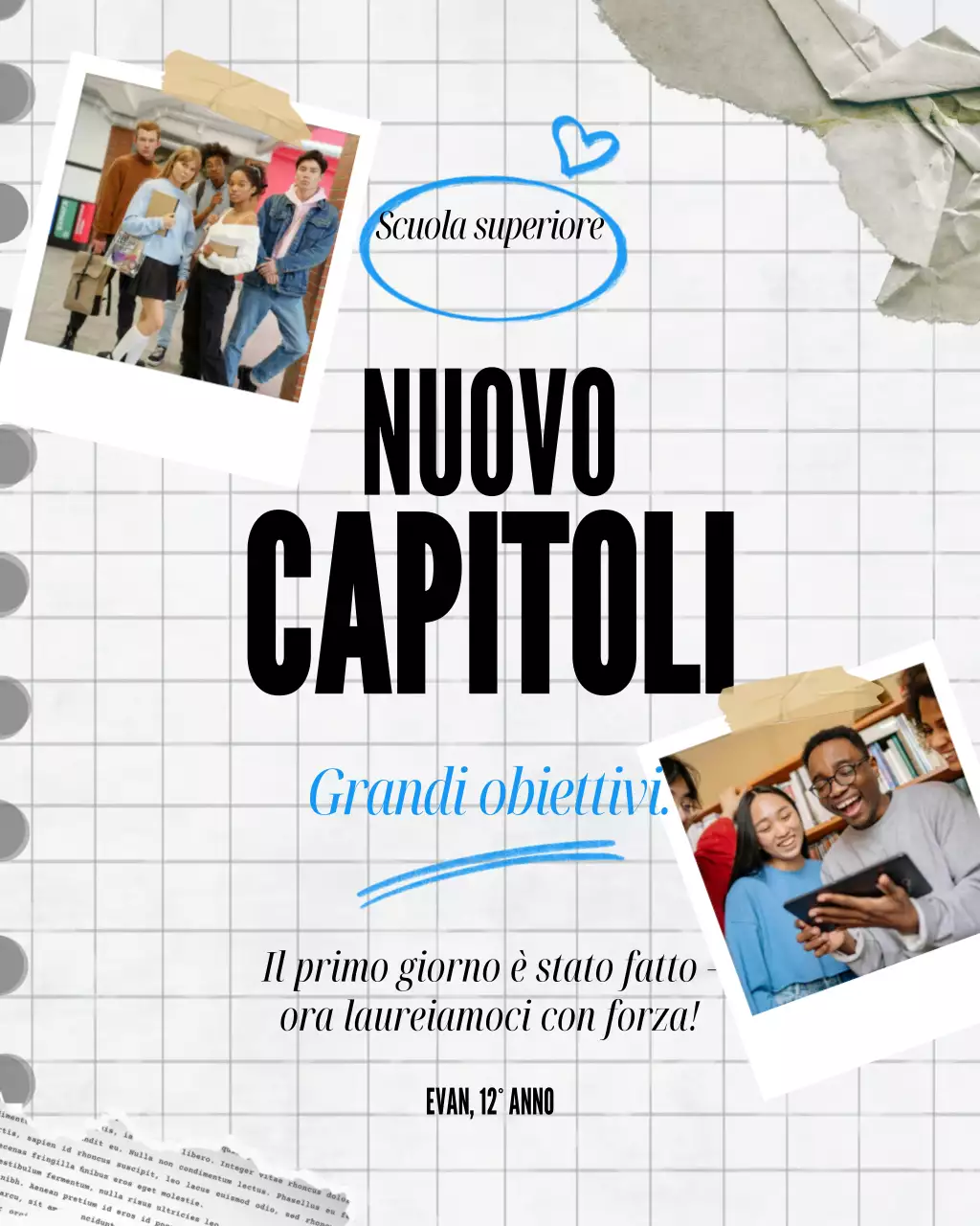 Annuncio della Grey Modern School su Instagram