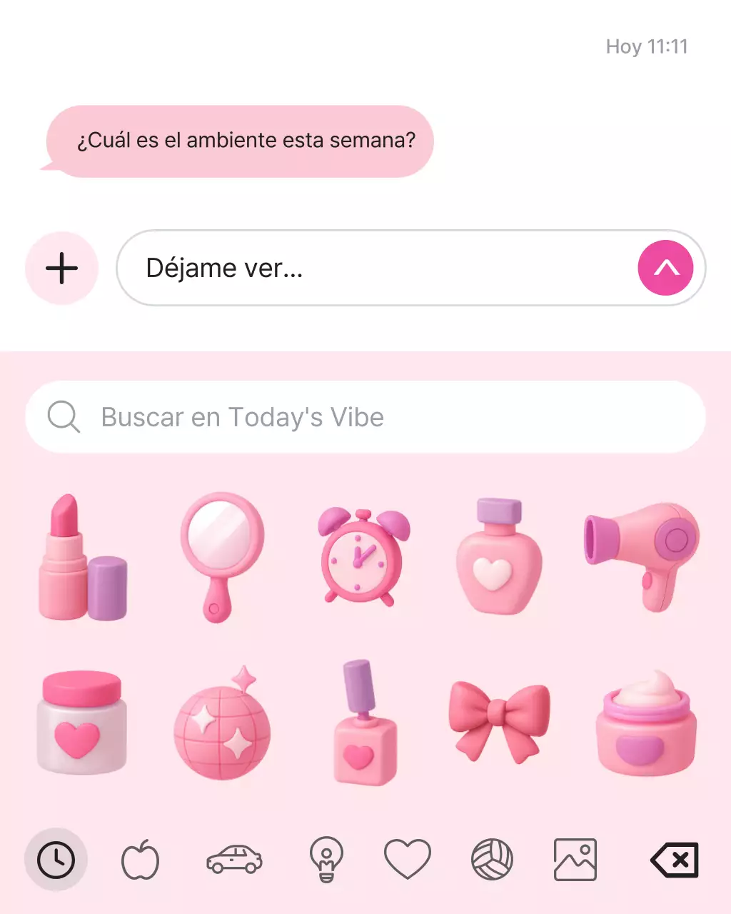 Planificador de belleza moderno en color rosa