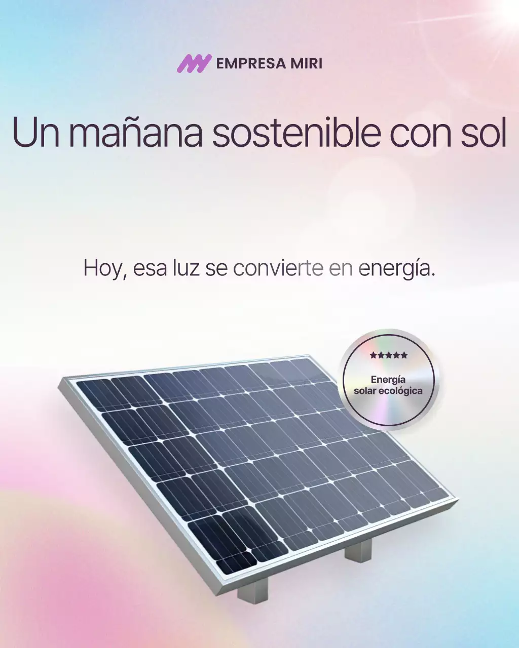 Promoción solar moderna y ecológica de Yeonbora