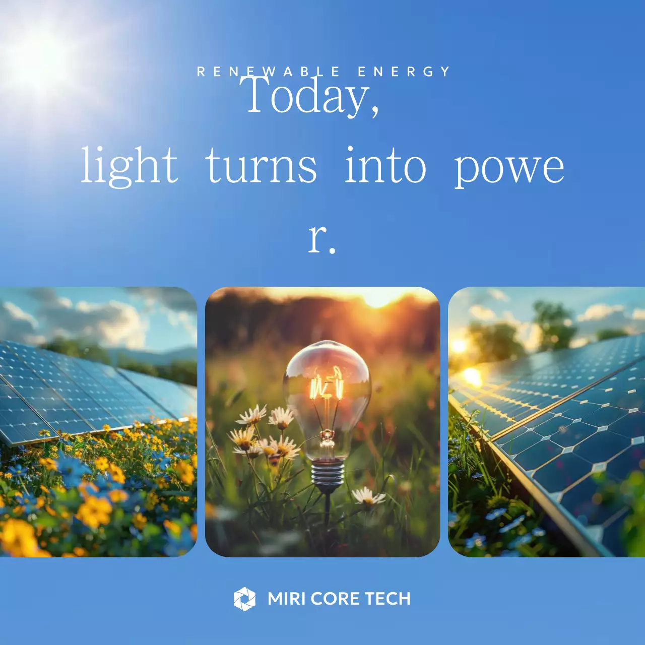 Blue Modern Renewable Energy Advertisement