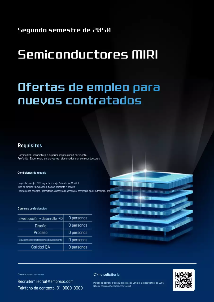 Anuncio de reclutamiento de Blue Modern