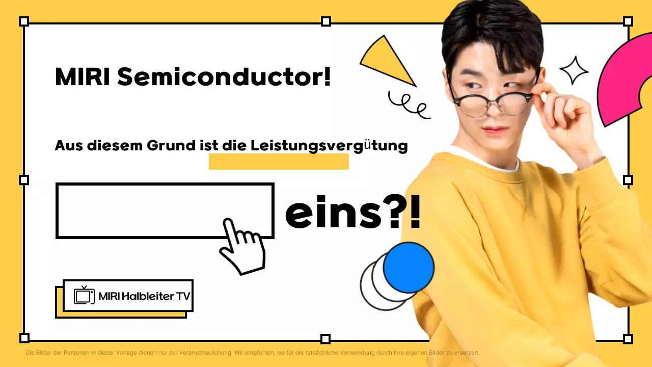 Yellow Pop Semiconductor Company Menschen Team Werbung Promotion