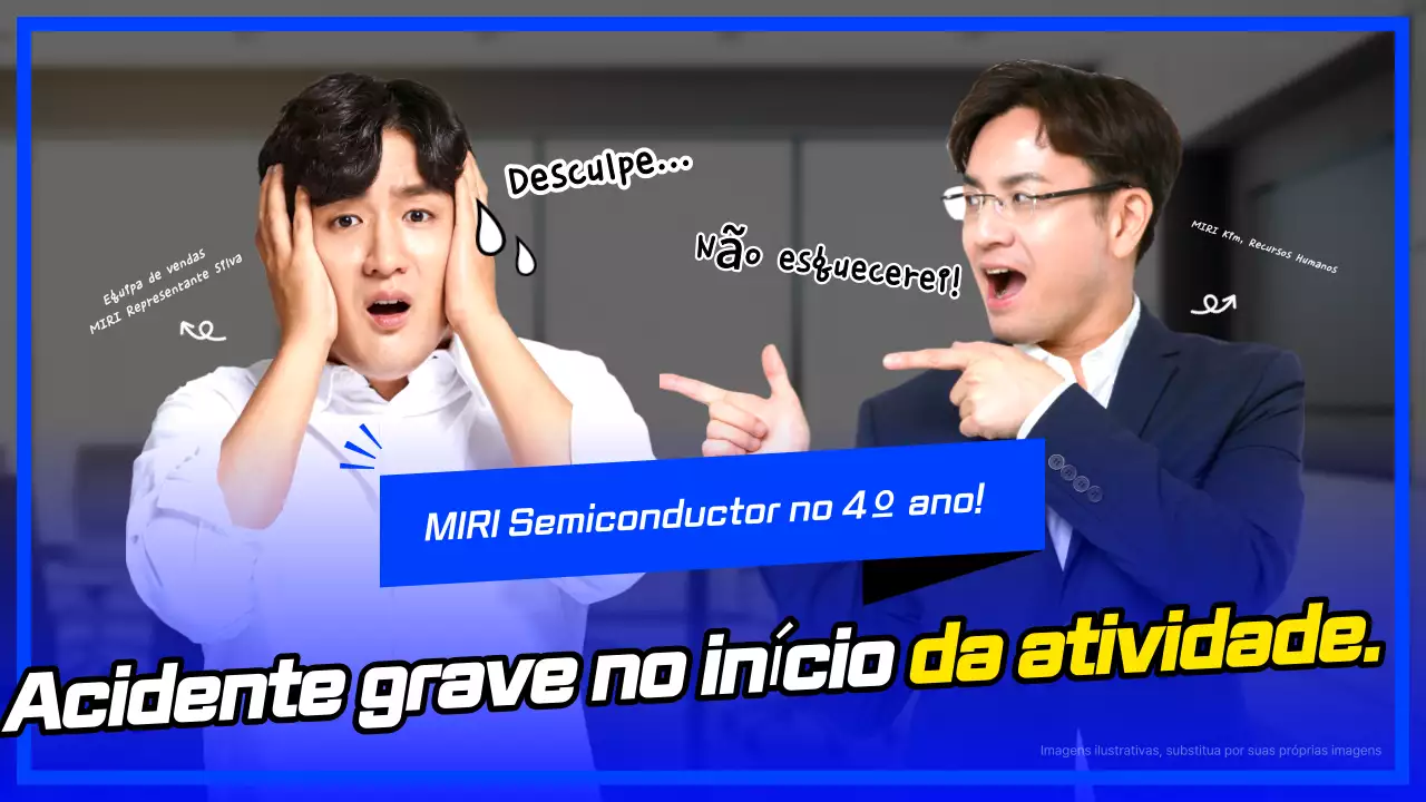 Paródia da vida no local de trabalho da Blue Gag Semiconductor Company