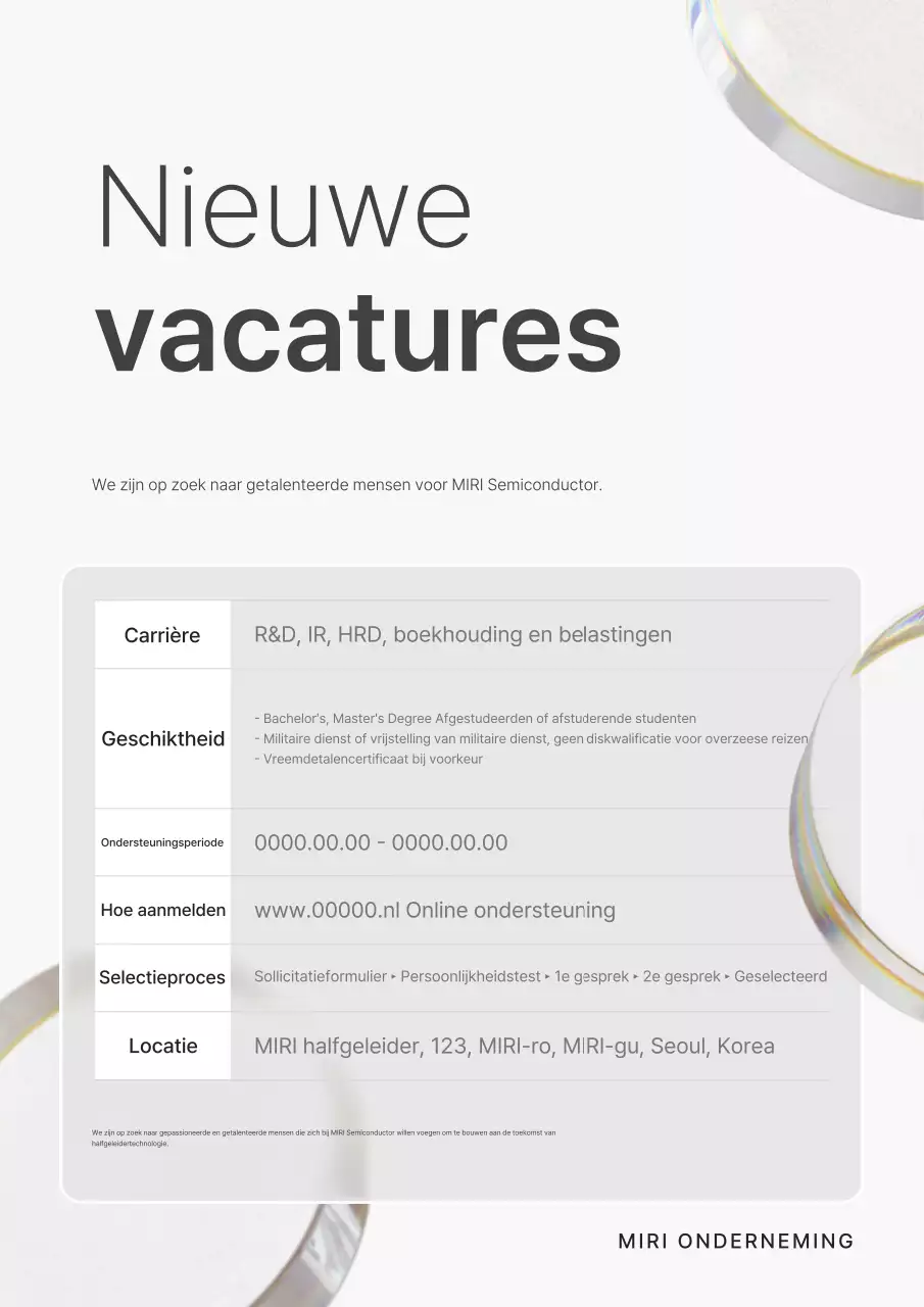 Gray Simple Recruitment Notice