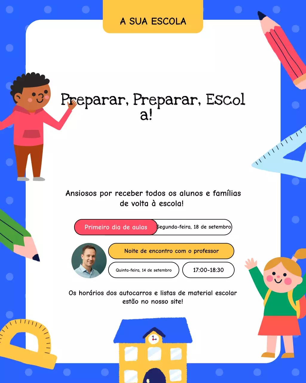 Publicação no Instagram sobre o anúncio da Escola Blue Playful
