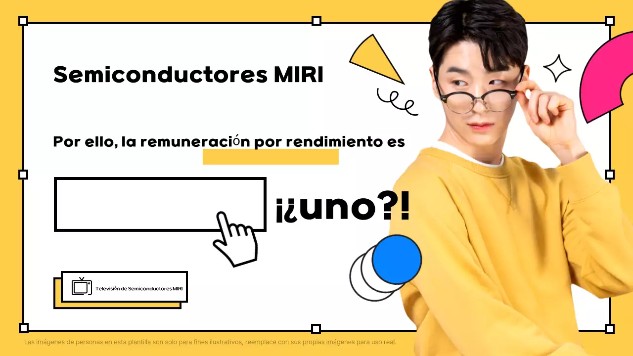 Promoción publicitaria del equipo de personas de Yellow Pop Semiconductor Company