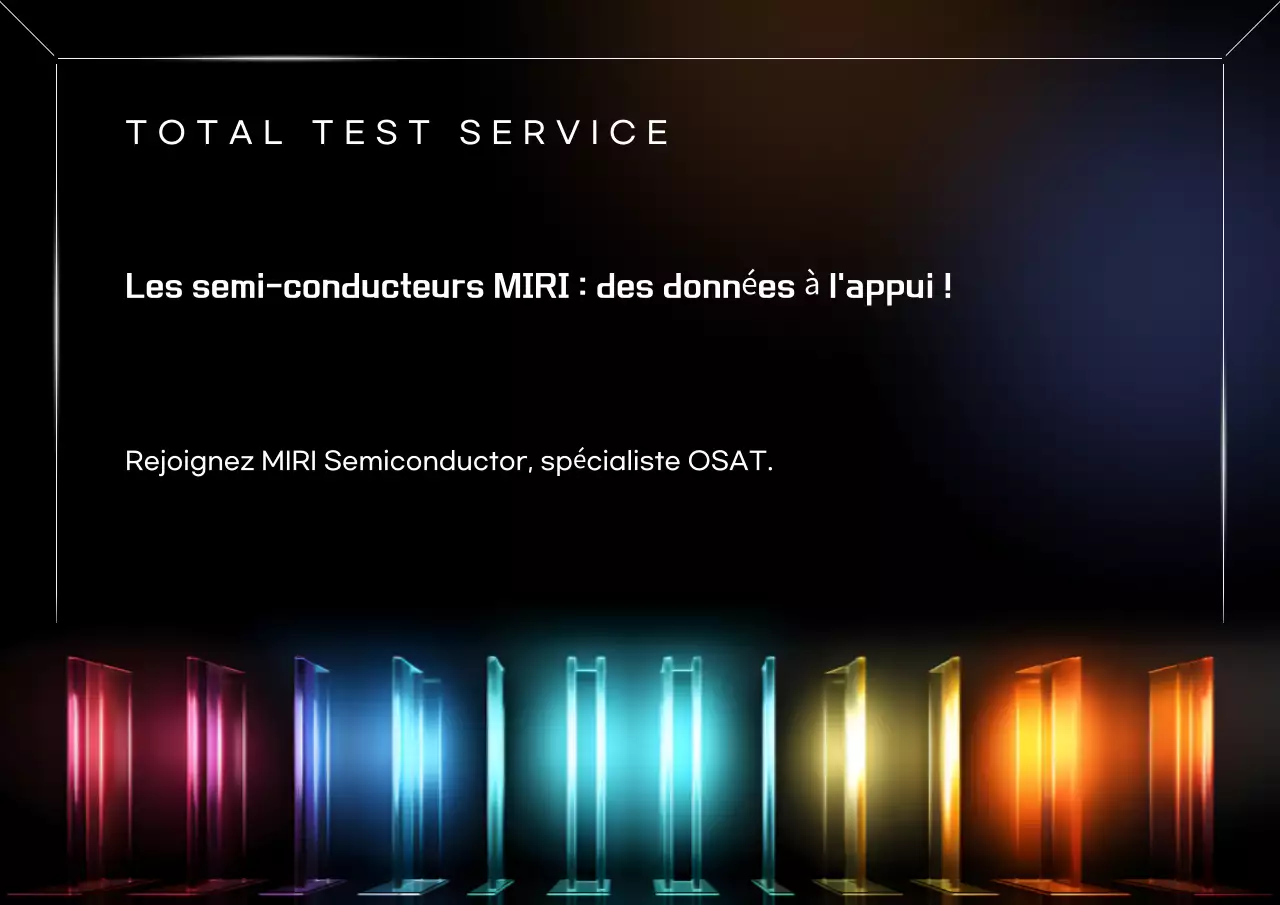 Publicité sur la technologie des semi-conducteurs modernes Rainbow