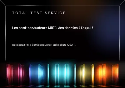 Publicité sur la technologie des semi-conducteurs modernes Rainbow