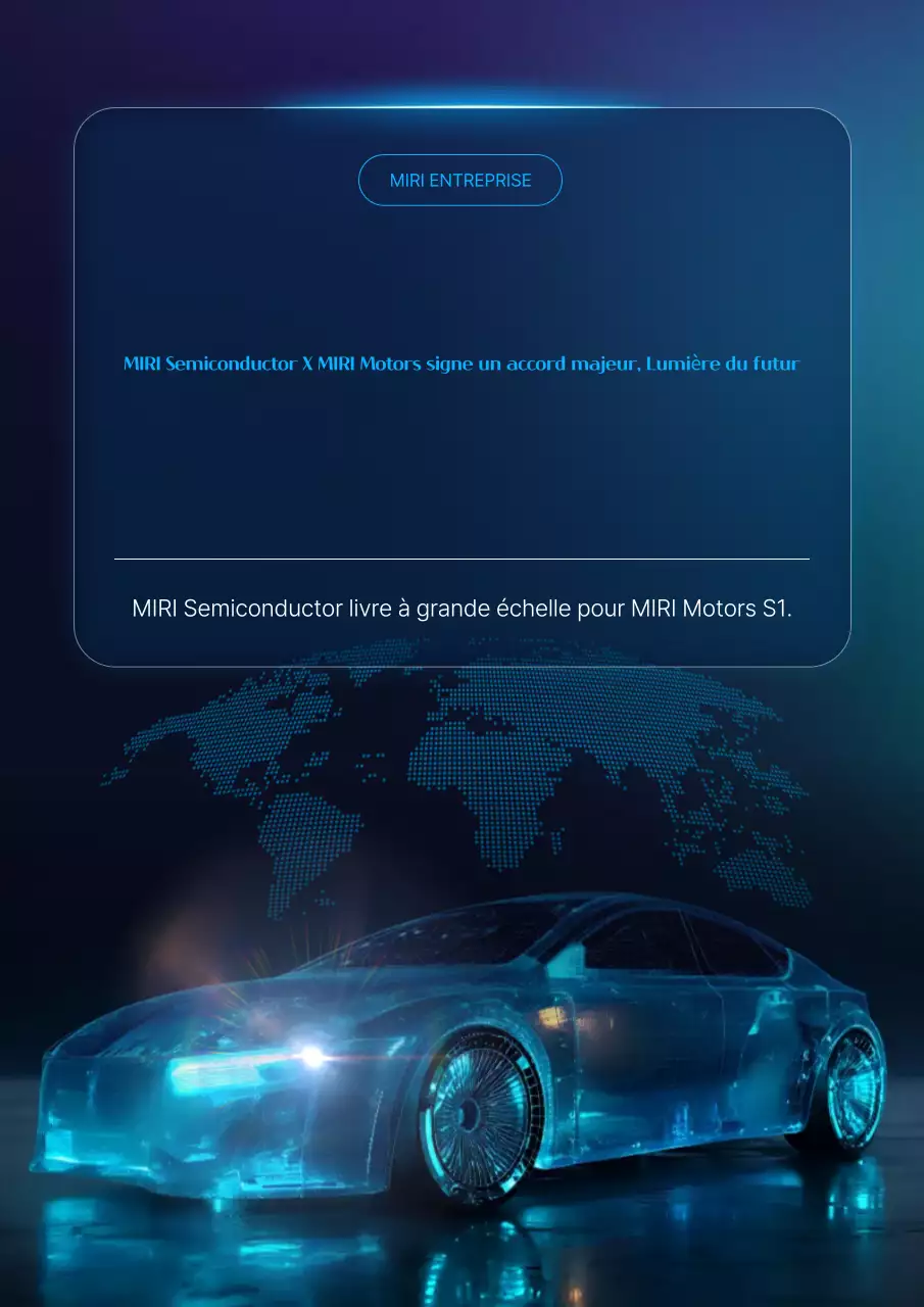 Contrat de véhicule électrique moderne bleu