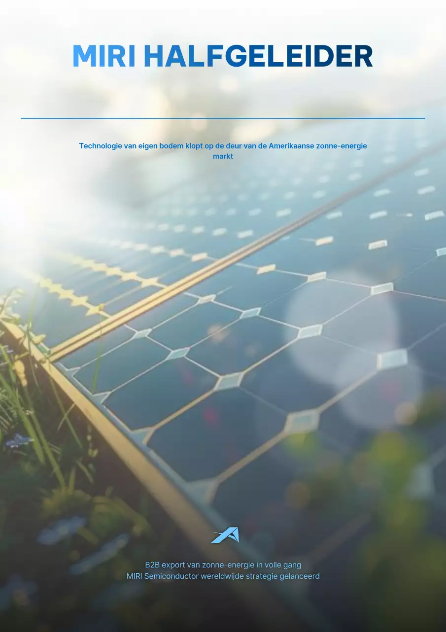 Blauwe moderne zonne-advertentie