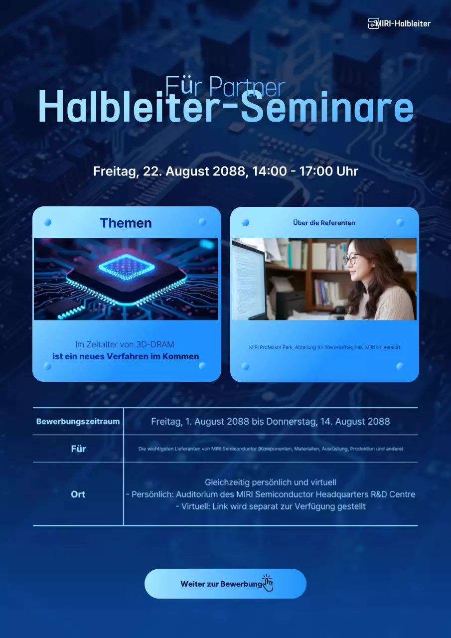 Blue Modern Seminarführer