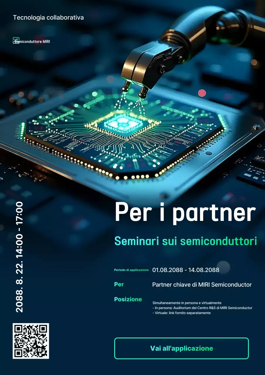 Guida al seminario sui semiconduttori moderni blu