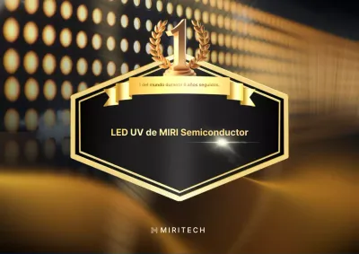 Anuncio de empresa de LED de alta gama en color dorado