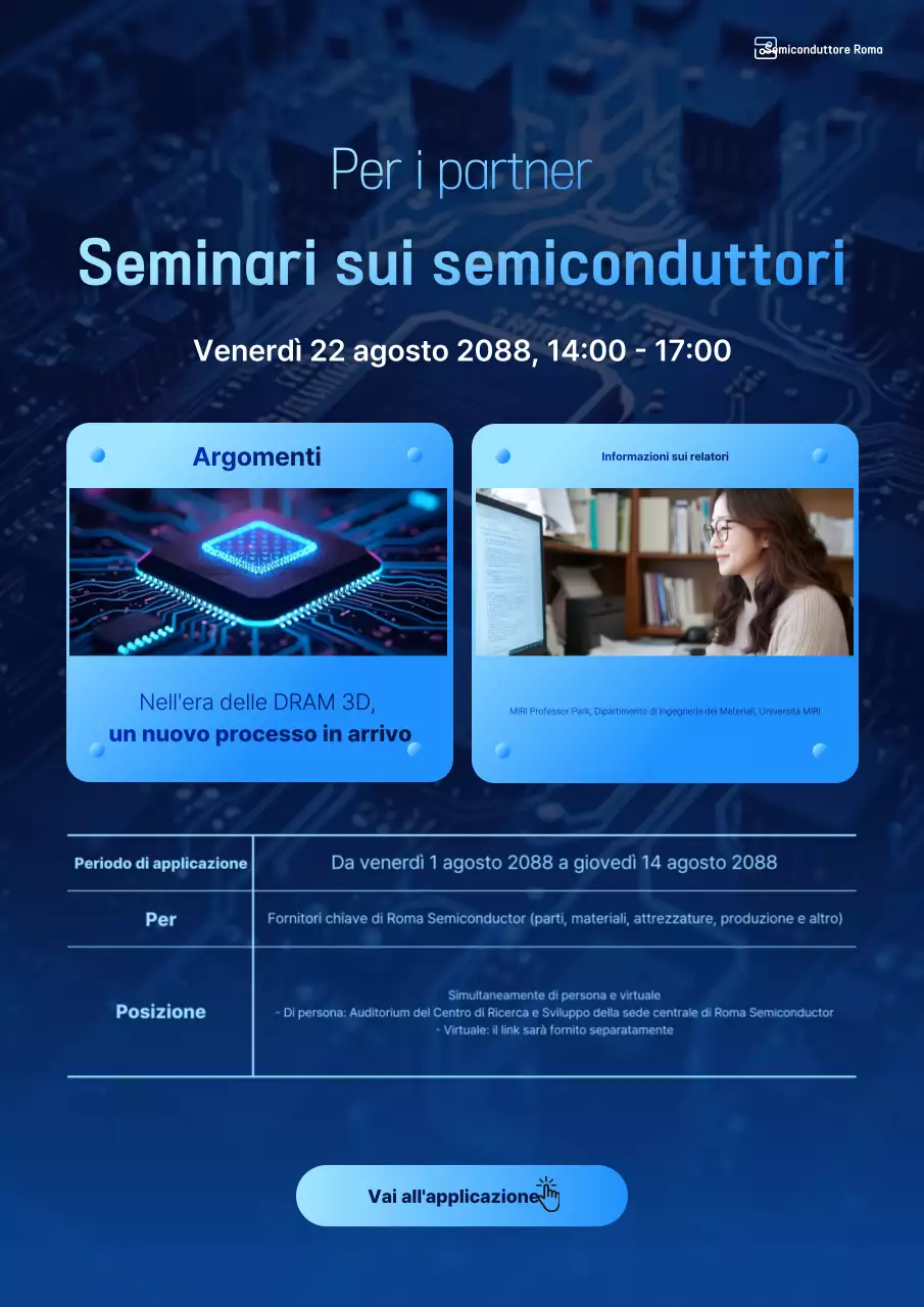 Guida al seminario Blue Modern