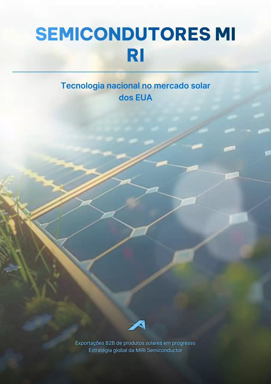 Anúncio Solar Moderno Azul