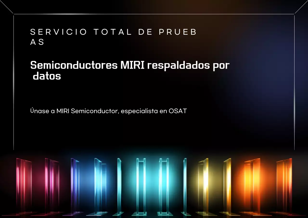 Anuncio de tecnología de semiconductores modernos Rainbow